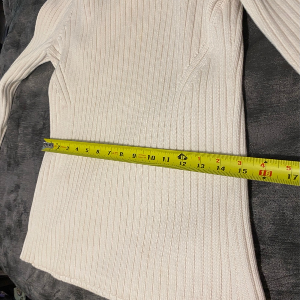 Cream Cowl Neck Sweater with Cozy Knit - Picture 14 of 16